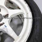 JDM Buddy Club P1 SF White 15 inch Wheels and Tires 
